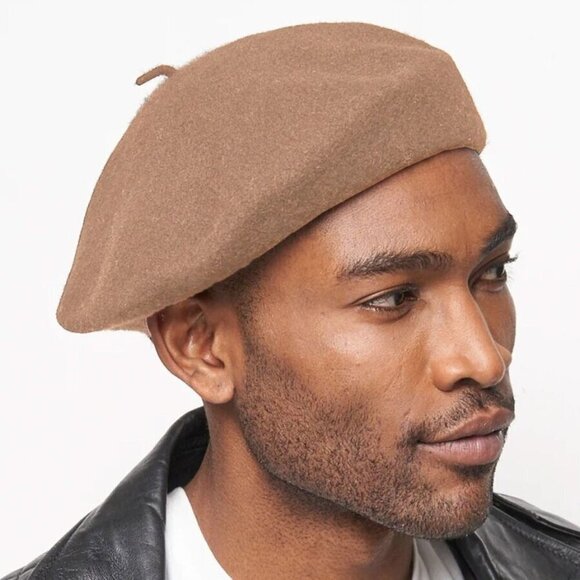 Parkhurst 100% Wool Beret Camel Color - Picture 2 of 7